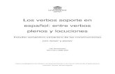 Los verbos soporte en español: entre verbos plenos y locuciones