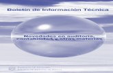 Boletín de Información Técnica nº 25 Primer semestre 2009