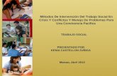 Métodos De Intervención Del Trabajo Social En Crisis Y Conflictos Y Manejo De Problemas Para Una Convivencia Pacifica