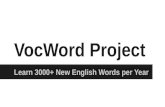 VocWord presentation – 10 sildes