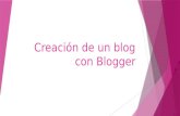 Creación de un blog con blogger