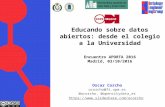Encuentro Aporta 2016 - Mesa 3 - Óscar Corcho