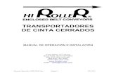 HiRoller TRANSPORTADORES DE CINTA CERRADOS