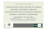 Comunicación Oral y Escrita en Lengua Española I (Estudios ...