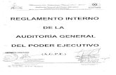 Reglamento Interno de la Auditoría General del Poder Ejecutivo