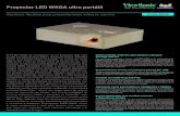 Proyector LED WXGA ultra portátil