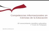 Competencias informacionales en Ciencias de la Educación