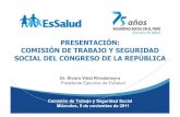 presentación: comisión de trabajo y seguridad social del congreso ...