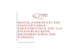 Reglamento de Disciplina Deportiva FMP. (PDF)