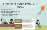 Diferencia entre ética y lo moral
