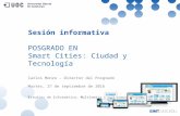 Presentación posgrado smart cities  27 setembre 2016