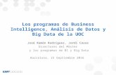 Presentación programas de Inteligencia de negocio y Big data_UOC _2016