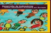 Desarrollo de indicadores – sobre educación inclusiva en Europa
