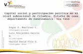 Capital social: Asociatividad y participación política