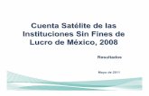 Presentación de la Cuenta Satélite de las Instituciones Sin Fines de ...