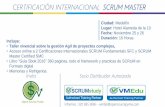 Scrum master certificacion internacional SMC de ScrumStudy en medelin