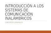 Introducción a los sistemas de comunicación inalámbricos