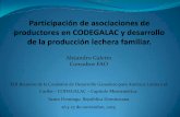 Fortalecimiento de la participación de las asociaciones de productores en la CODEGALAC.