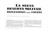 La Nueva Reserva Militar. Reflexiones para España