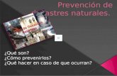Prevención de desastres naturales- Fernanda Eugenia
