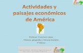 Presentación actividades y paisajes económicos