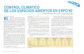 CONTROL CLIMATICO DE LOS ESPACIOS ABIERTOS EN EXPO 92