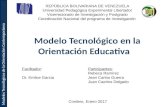 Modelo Tecnológico en la Orientación Educativa