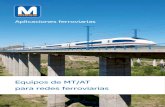Equipos de MT/AT para redes ferroviarias