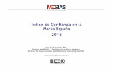 Índice de Confianza en la Marca España 2015