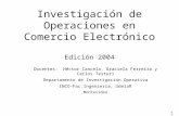 Investigación de Operaciones en Comercio Electrónico