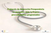Protocolo de valoración preoperatoria ASA I y II para ...