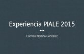 Experiencia PIALE 2015