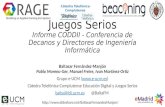 Seminario eMadrid sobre "Serious Games".  Presentación informe Juegos Serios. CODDII. Baltasar Fernández Manjón, Universidad Complutense de Madrid.20/05/2016.