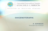 Oxigenoterapia y dispositivos de oxigenación