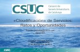 "Cloudificación" de servicios: retos y oportunidades