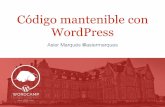 WordCamp Cantabria  - Código mantenible con WordPress