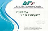 Organizacion industrial - Empresa Le Plastique