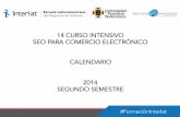Calendario_14 Curso Intensivo SEO para Comercio Electrónico Nicaragua-semestre 2_2014