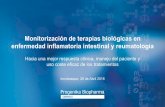 Monitorización de terapias biológicas en enfermedad inflamatoria intestinal y reumatología
