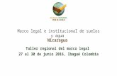 Marco legal e institucional para el manejo sostenible en Nicaragua