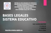 BASES LEGALES SISTEMA EDUCATIVO VENEZOLANO