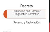 Decreto Evaluación Con Carácter Diagnostico Formativo para docente 1278