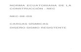 Nec 11 norma ecuatoriana nec se-ds (peligro sísmico)