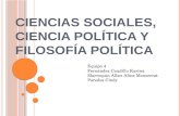 Ciencias sociales, ciencia politica y filosofia politica