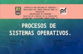 Procesos de los Sistemas Operativos