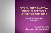 Sesión orientación sobre acceso á universidade 2016
