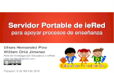 Servidor Portable ieRed apoyo Enseñanza