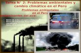 PROBLEMAS AMBIENTALES Y CAMBIO CLIMÁTICO EN EL PERU