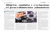 Objeto ambito exclusión en el procedimiento administrativo de bolivia   autor josé maría pacori cari - la gaceta jurídica