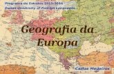 Geografia da Europa 2015/2016 - Países - Europa Ocidental